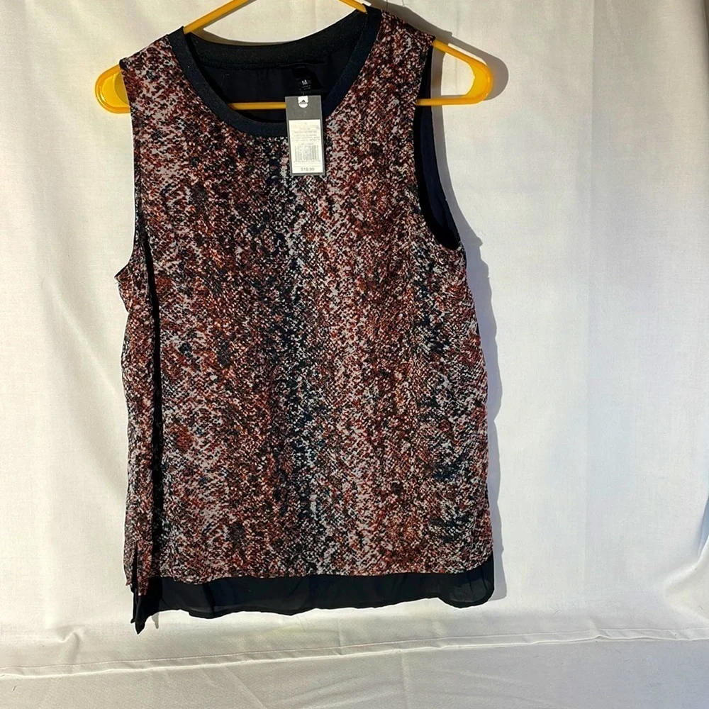 Massino sleeveless blouse Sz M